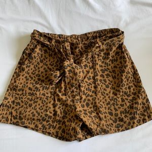 Cheetah print shorts